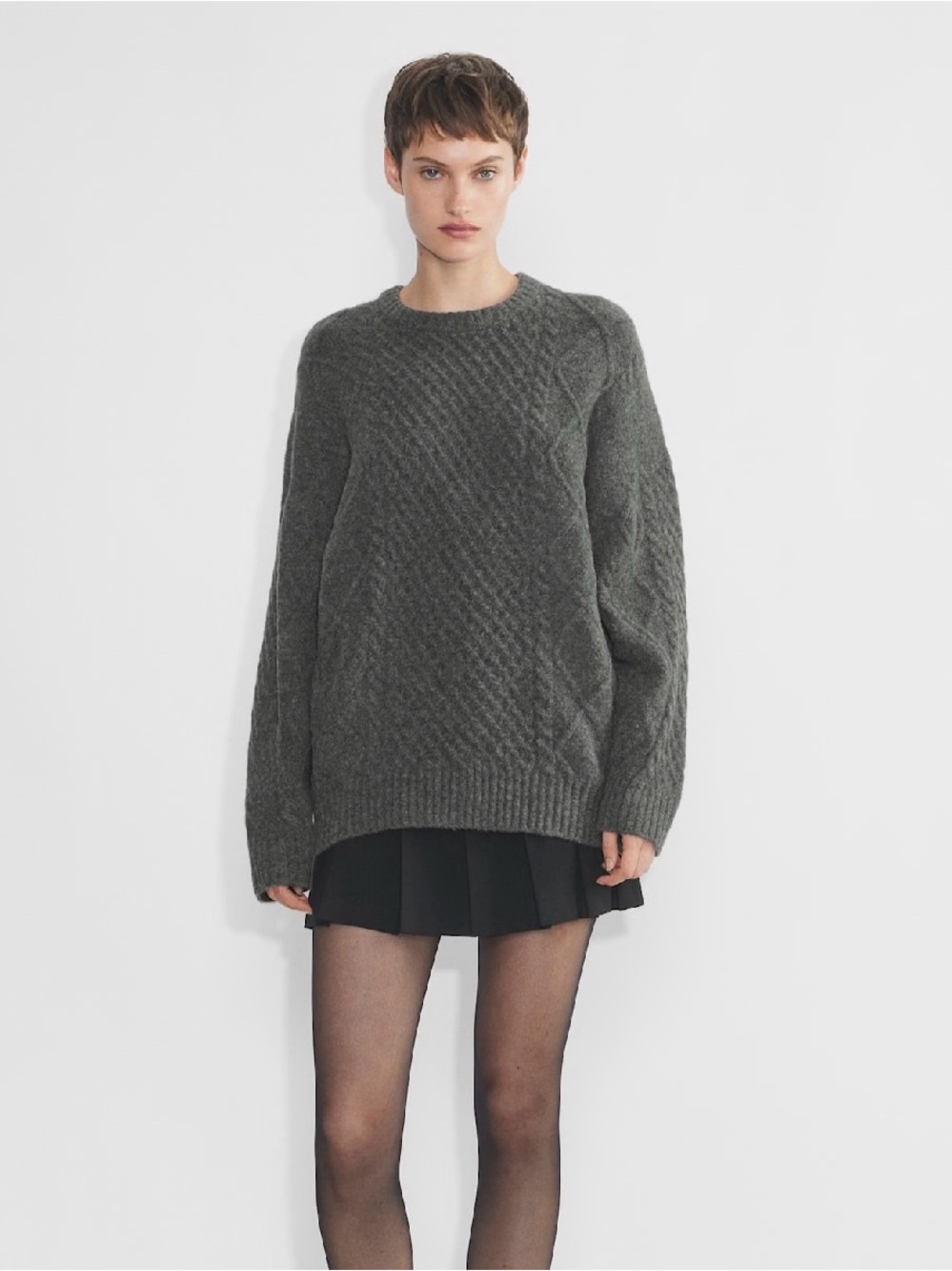 NWT Sunday Best Aritzia Peggy Sweater- Charcoal